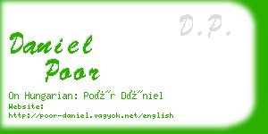 daniel poor business card